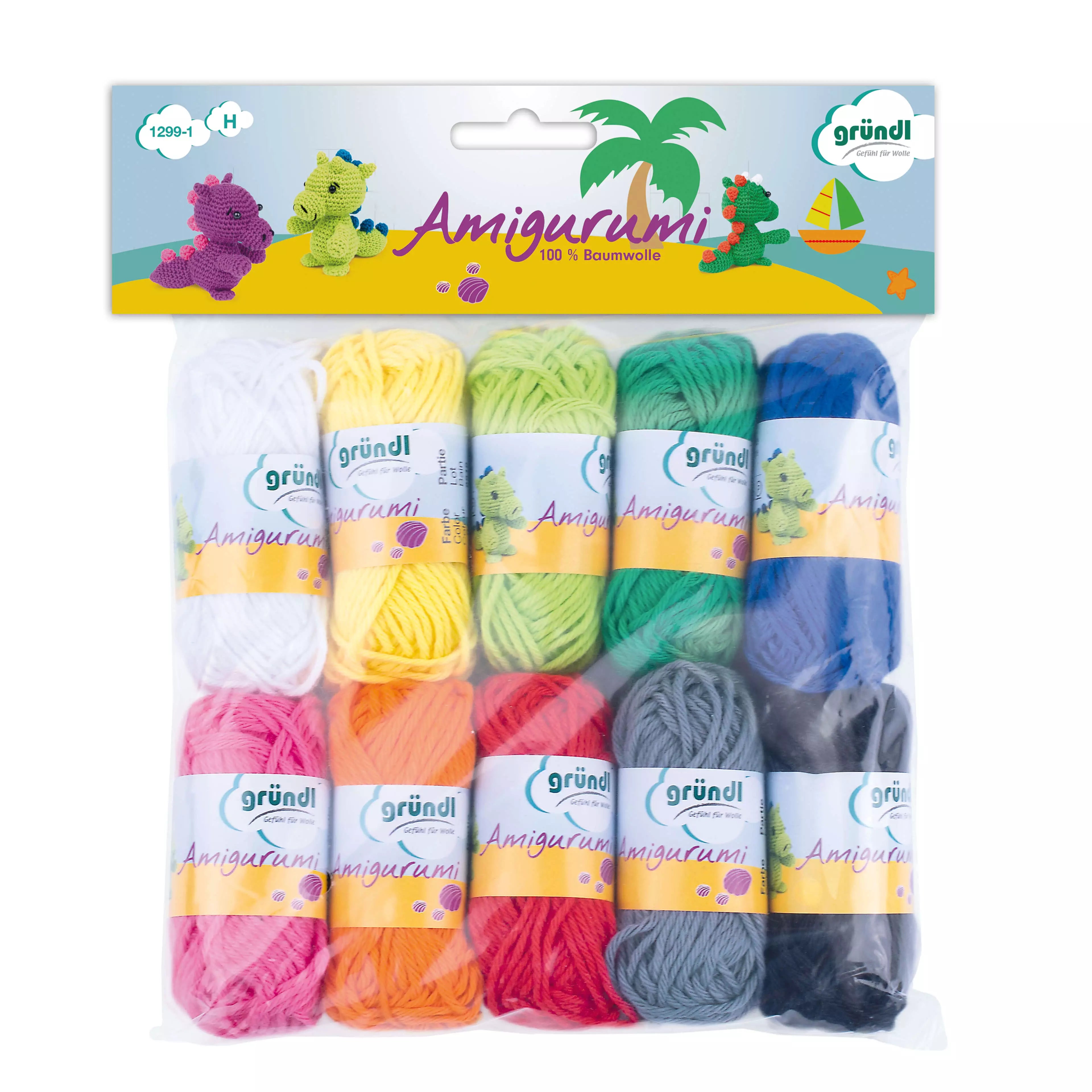 Gründl Amigurumi - Buntstiftfarben 10 Knäuel á 10 g