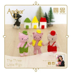 Anchor Häkelpackung - Der drei kleinen Schweinchen - The Three Little Pigs Kit