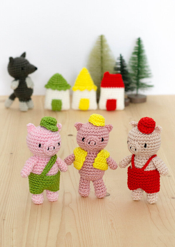 Anchor Häkelpackung - Der drei kleinen Schweinchen - The Three Little Pigs Kit