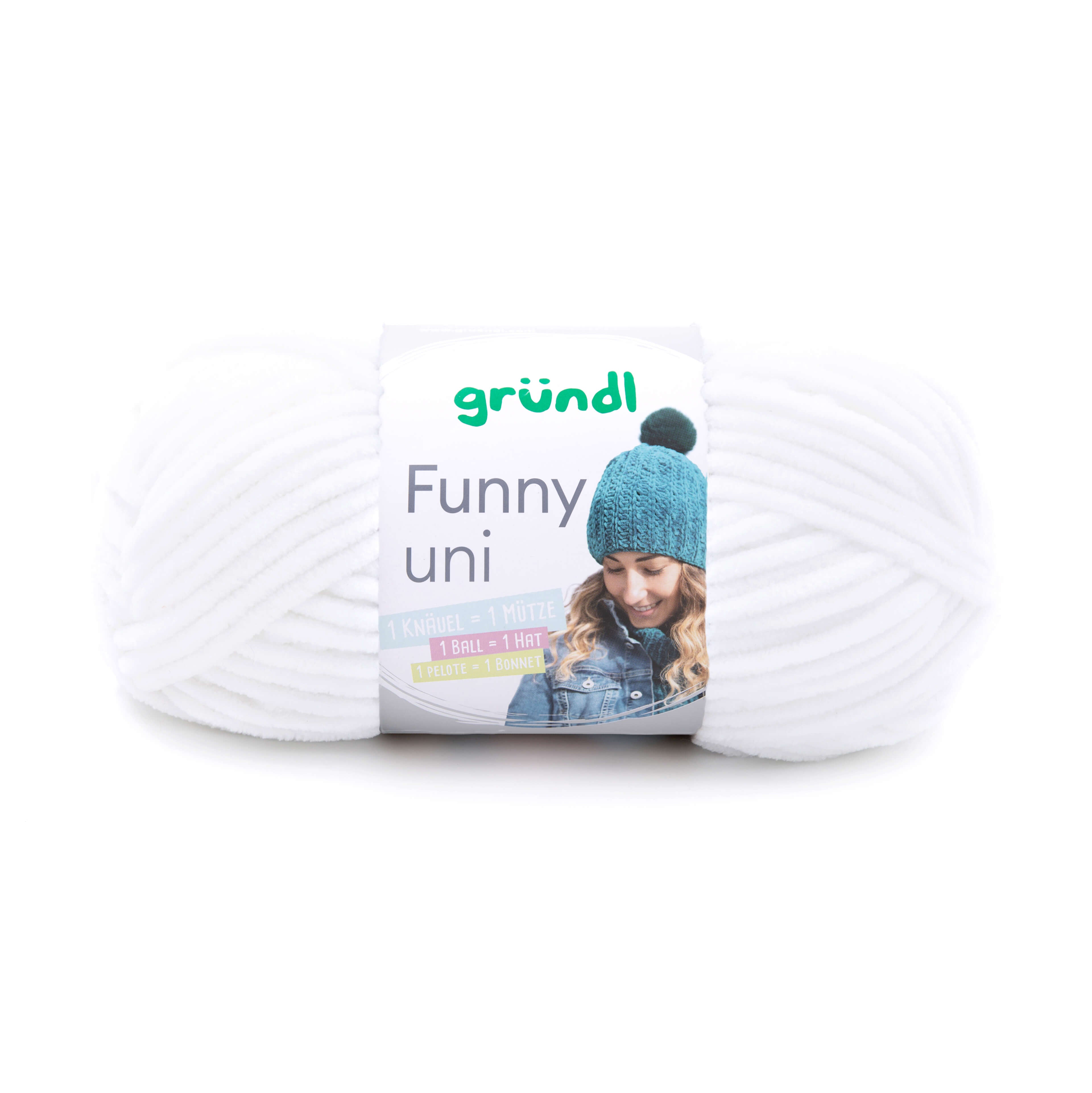 Gründl Funny Uni 100g Chenillegarn