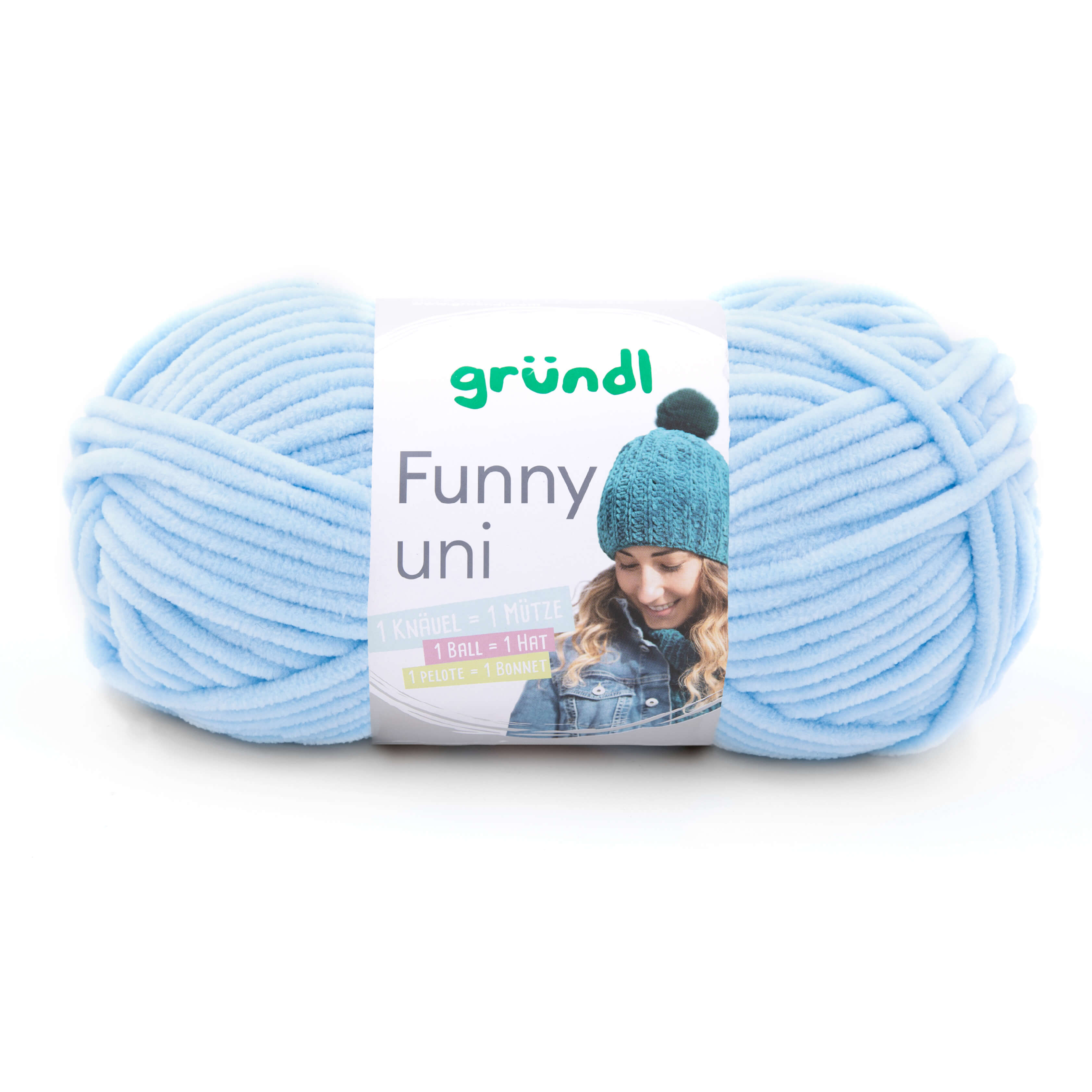 Gründl Funny Uni 100g Chenillegarn