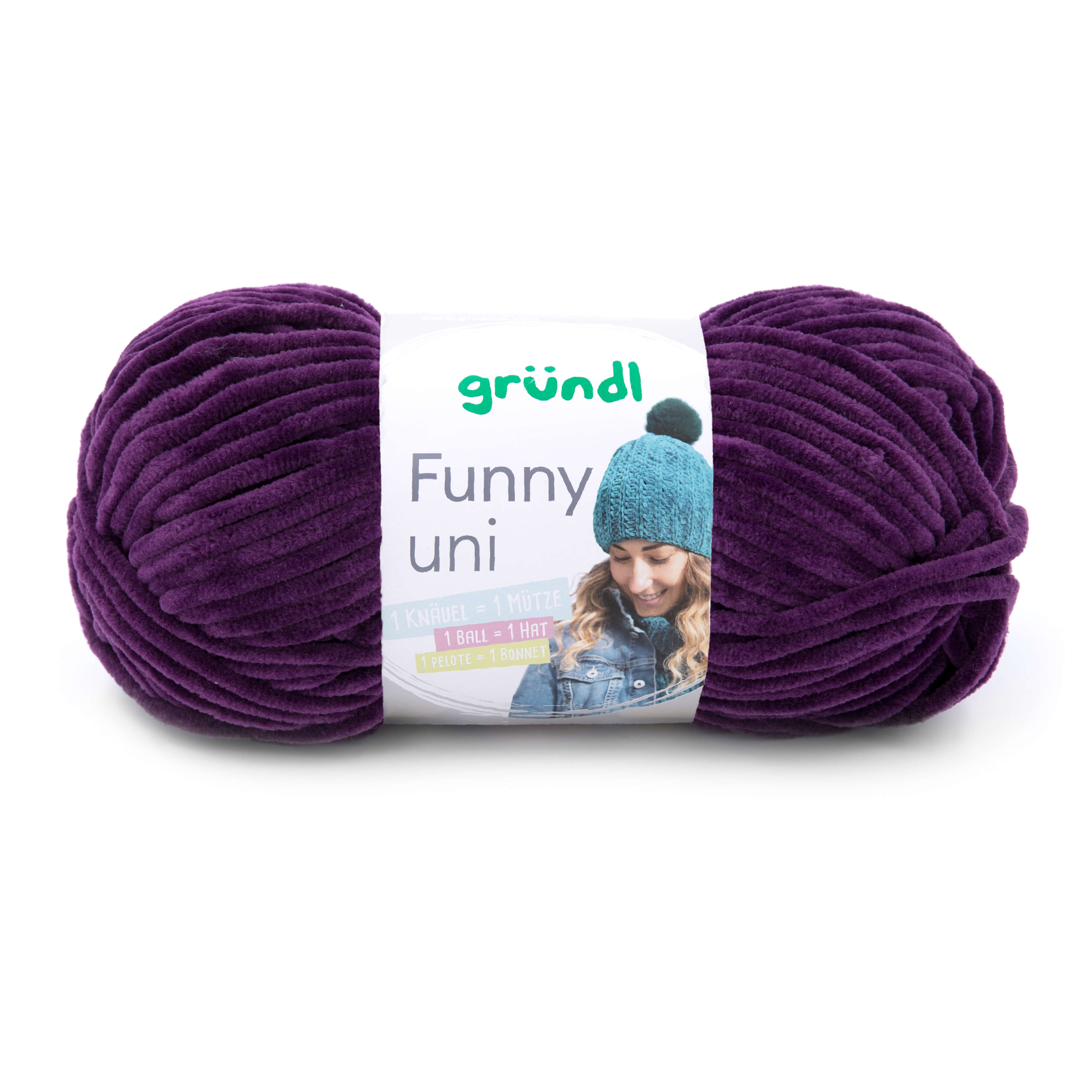 Gründl Funny Uni 100g Chenillegarn