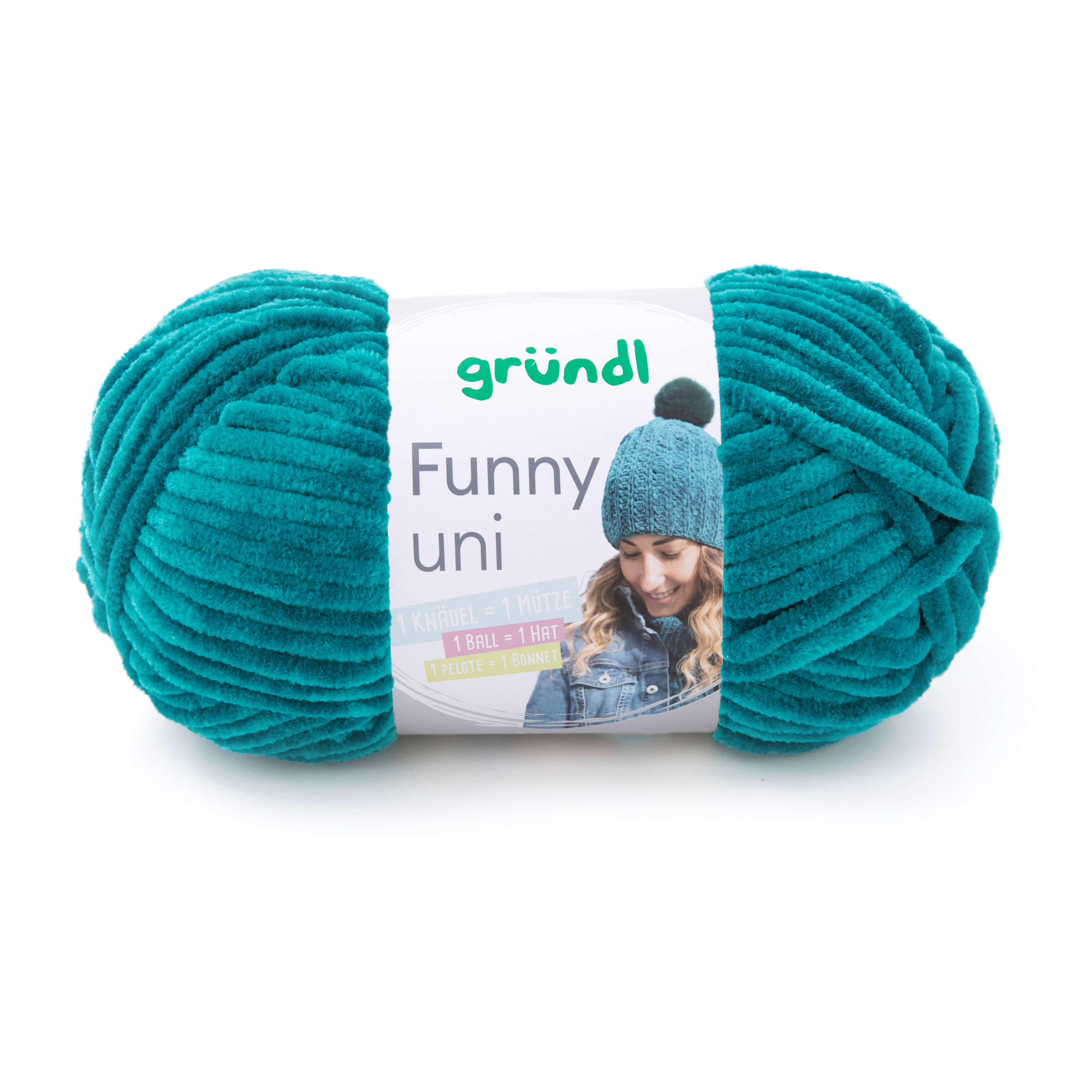 Gründl Funny Uni 100g Chenillegarn