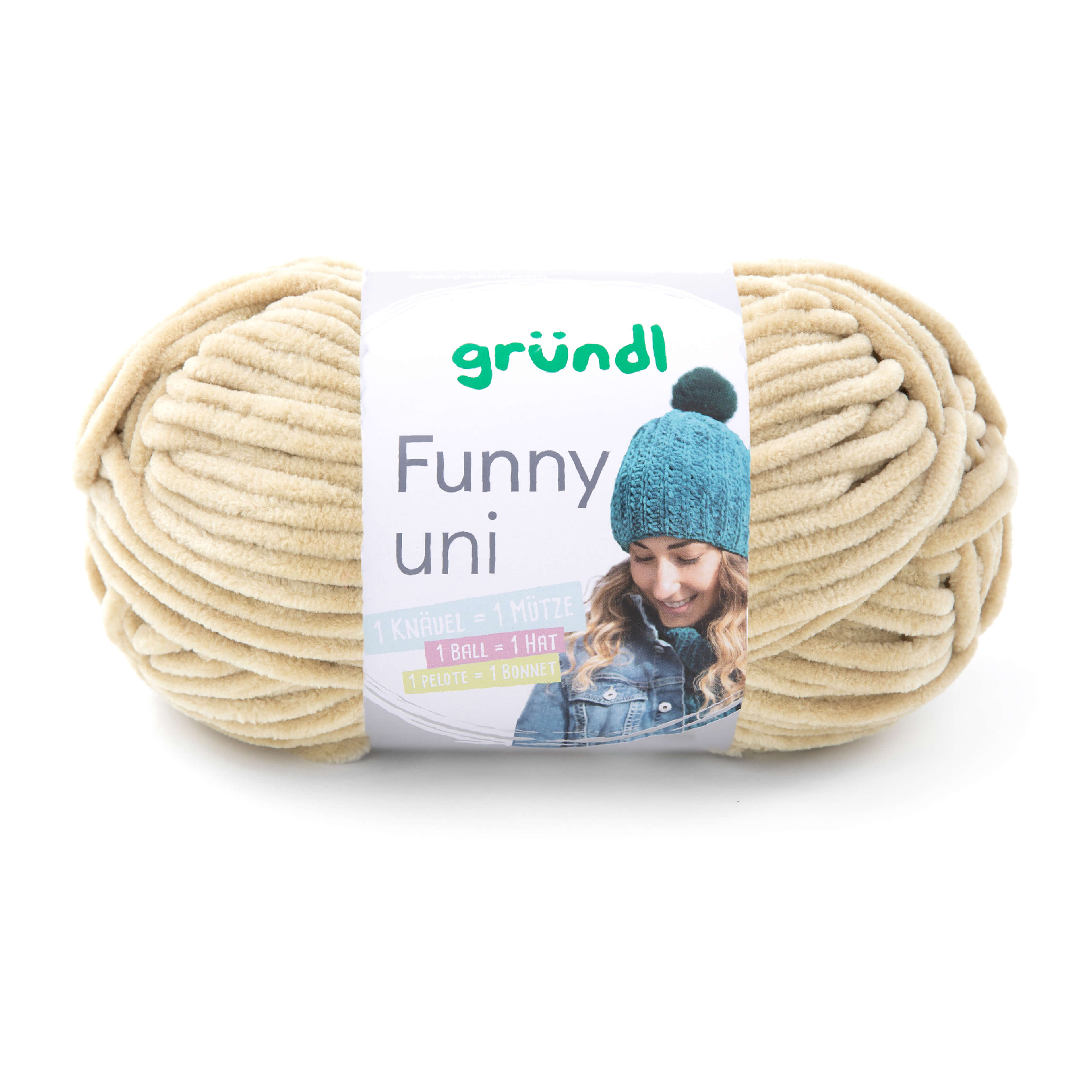 Gründl Funny Uni 100g Chenillegarn
