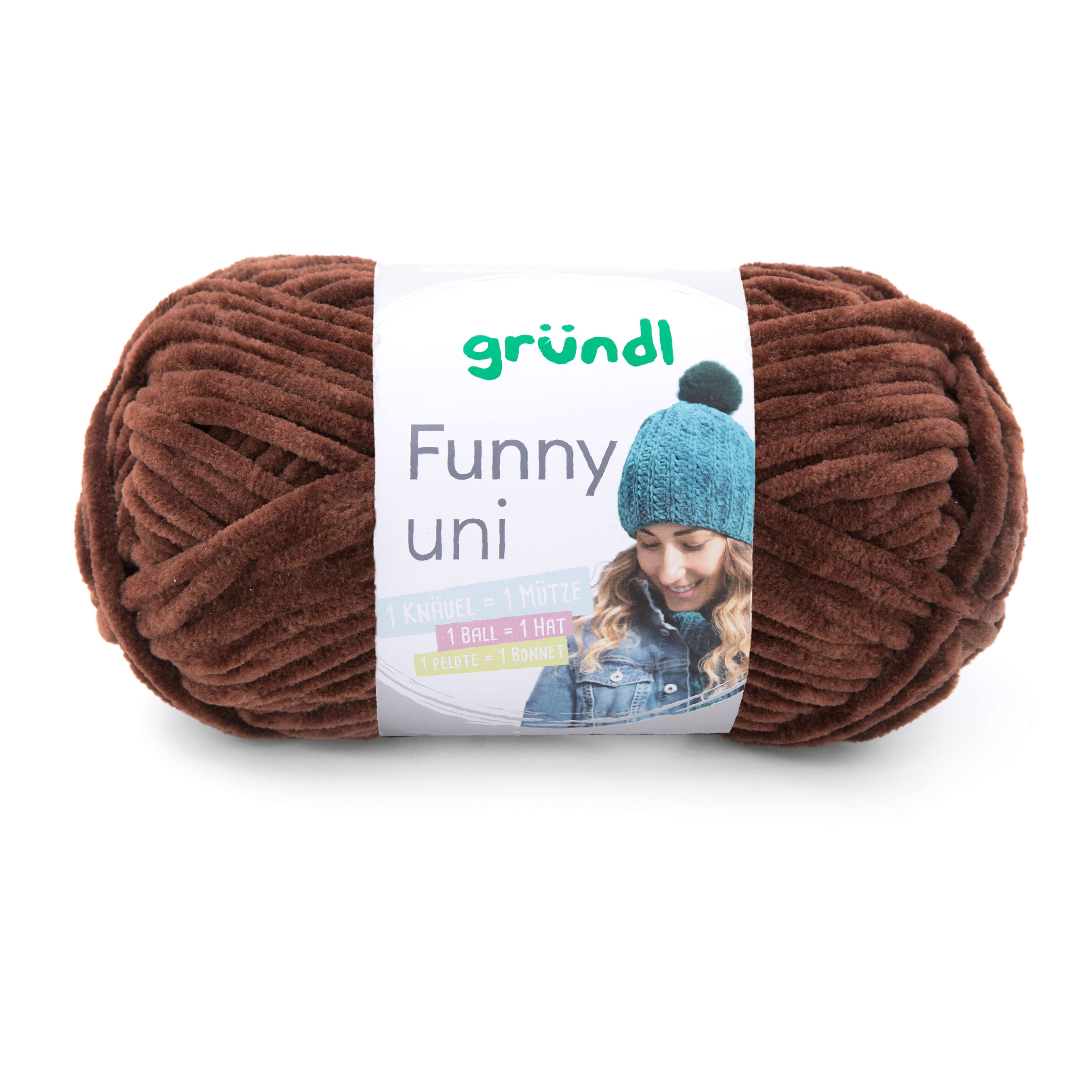 Gründl Funny Uni 100g Chenillegarn