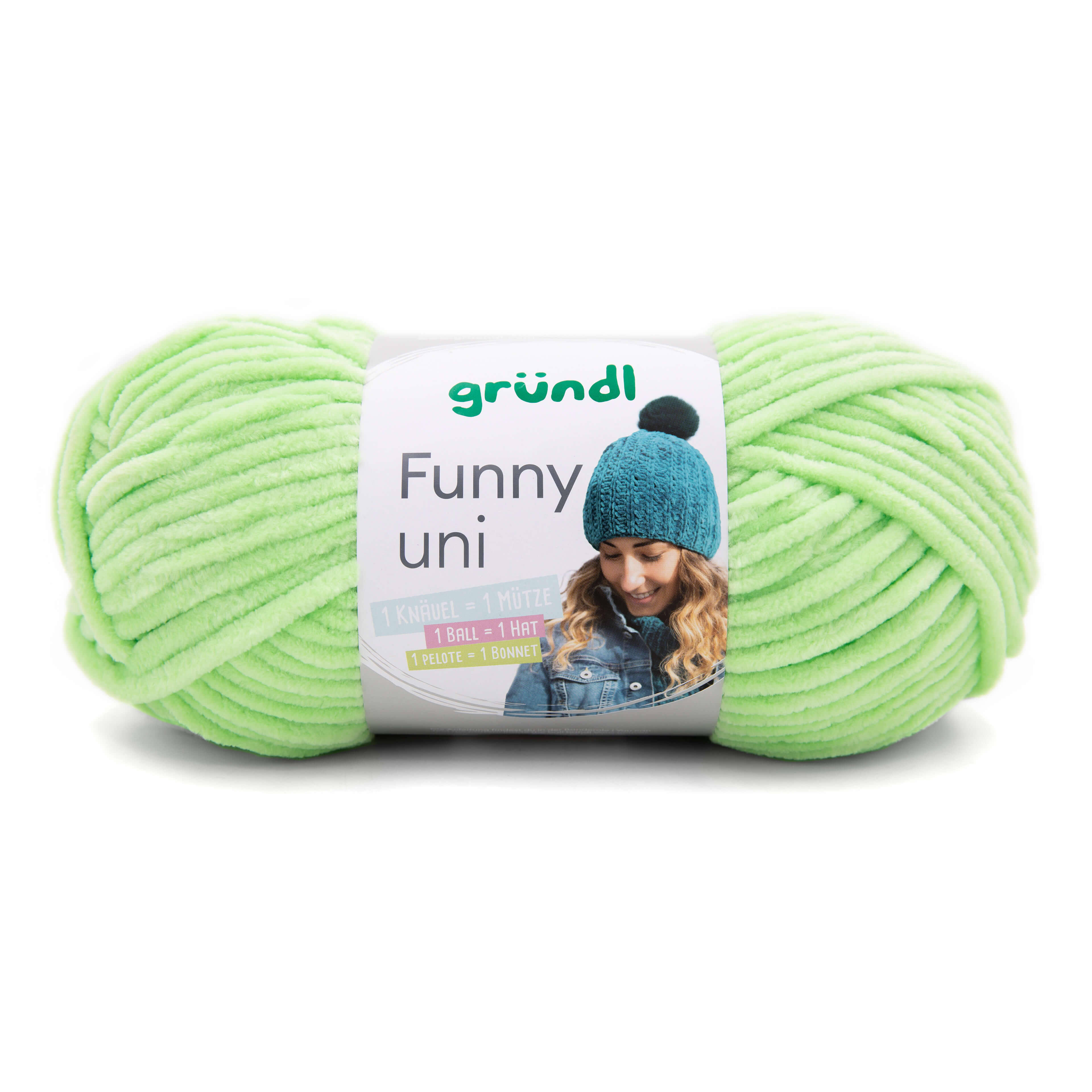 Gründl Funny Uni 100g Chenillegarn