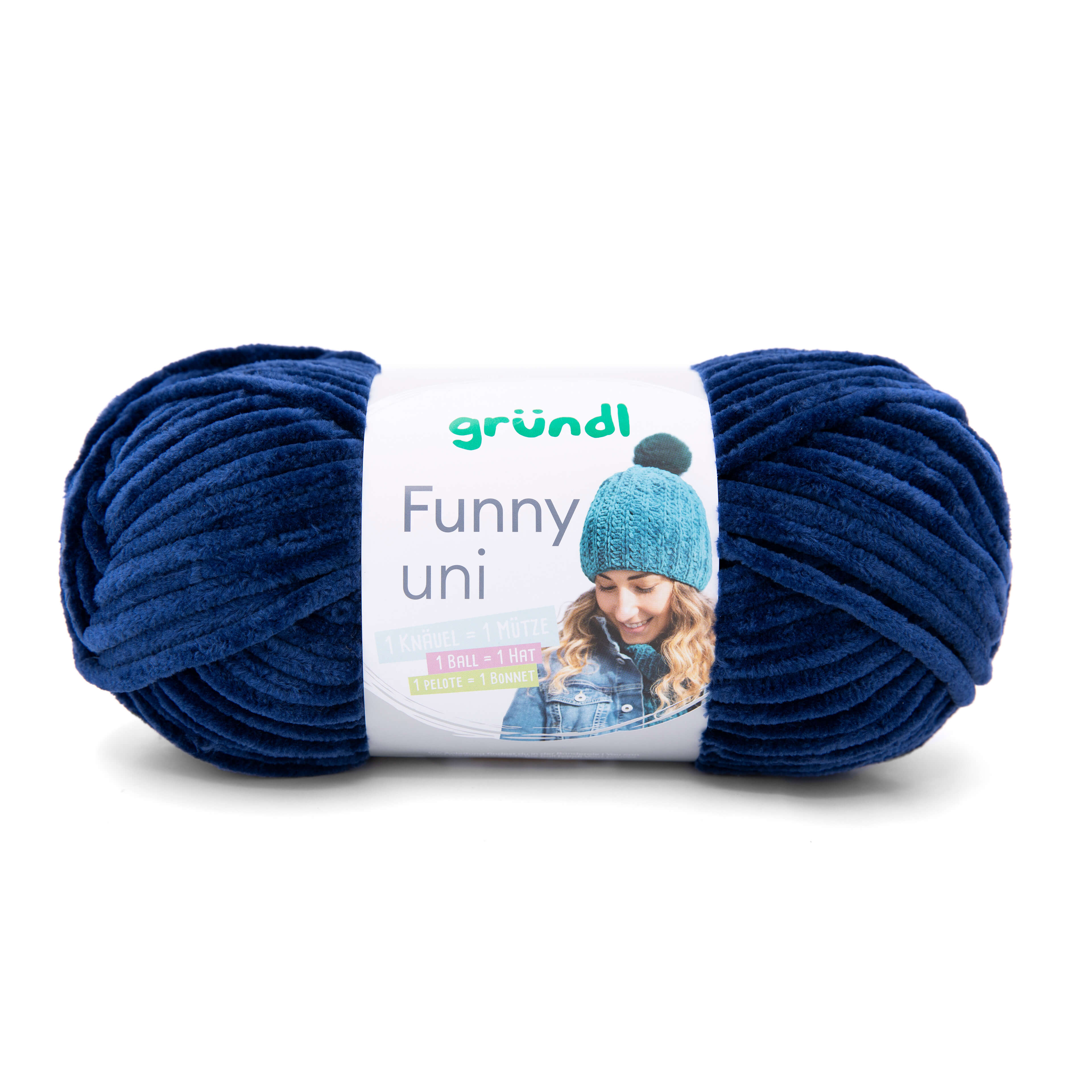 Gründl Funny Uni 100g Chenillegarn