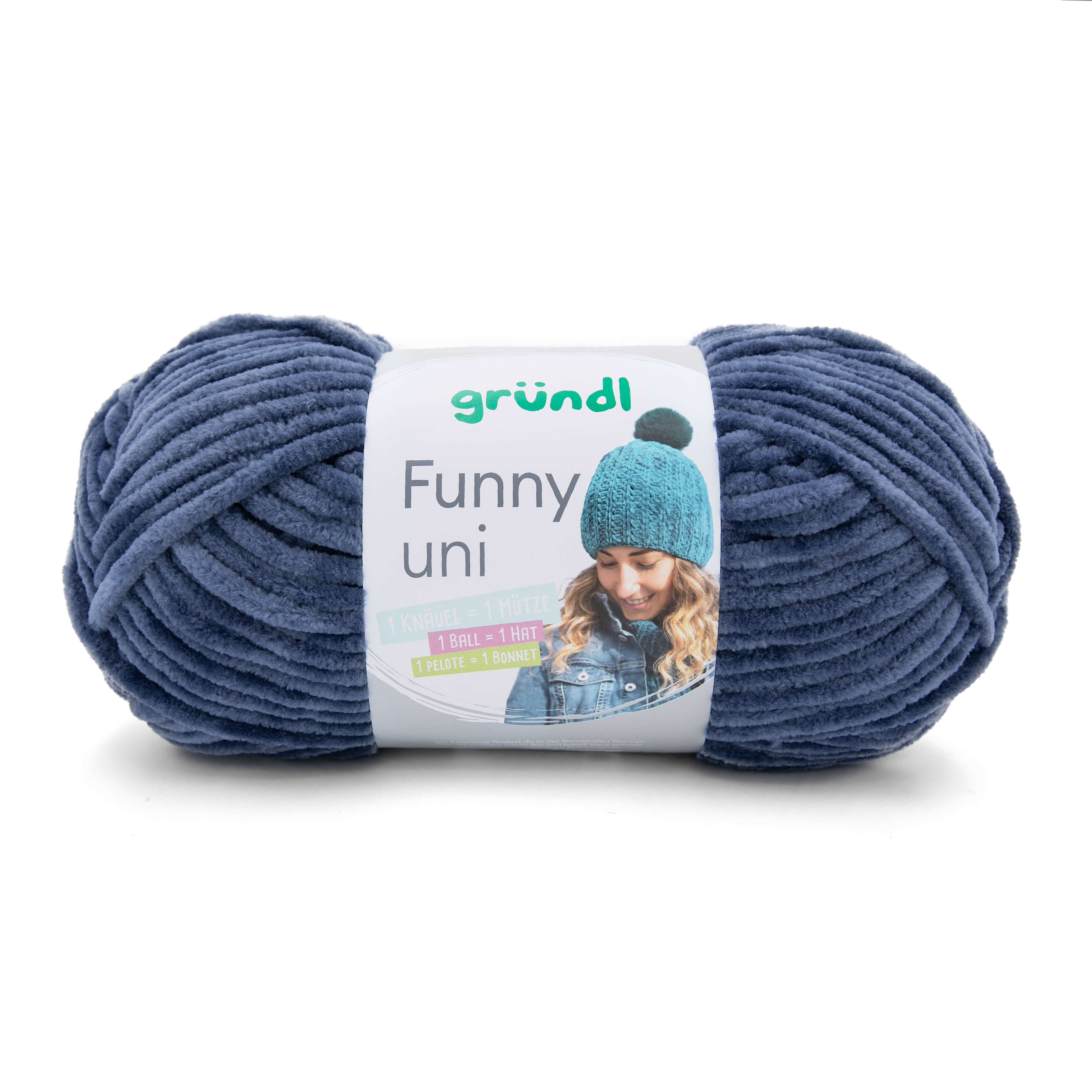 Gründl Funny Uni 100g Chenillegarn