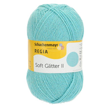 Lade das Bild in den Galerie-Viewer, REGIA Uni Soft Glitter 100g Sockenwolle
