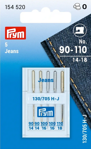 Prym Nähmaschinennadeln "Jeans", 130/705, 90-110, sortiert