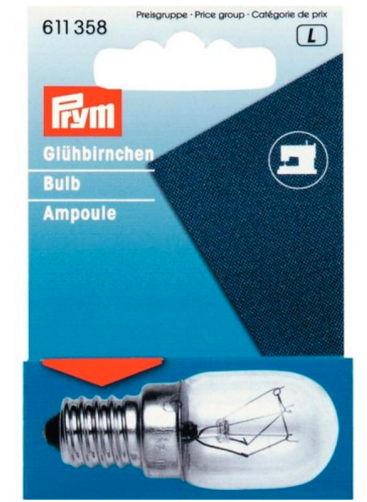 Glühbirne für Nähmaschinen 15W Schraub-Fassung