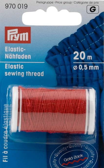 Elastic-Nähfaden 0.5mm, rot