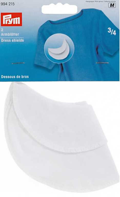 Armblätter 3/4, weiß