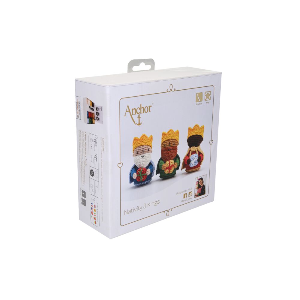 Anchor Häkelpackung - Heilige Drei Könige - Christmas Nativity 3 Kings Amigurumi