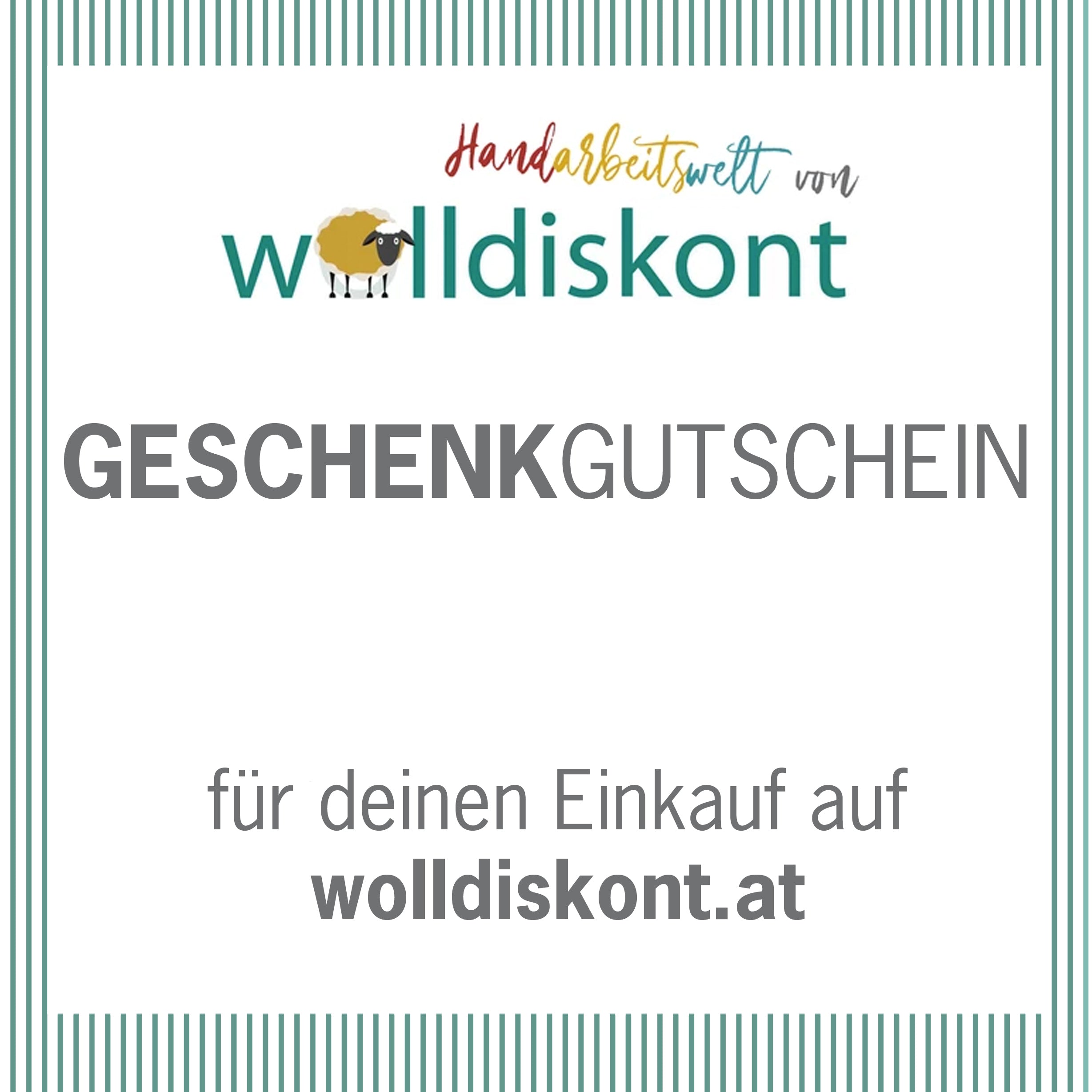 Geschenkgutscheine von wolldiskont