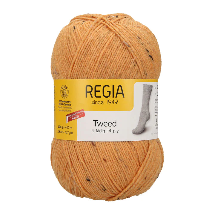 REGIA 4-fädig Uni Tweed 100g