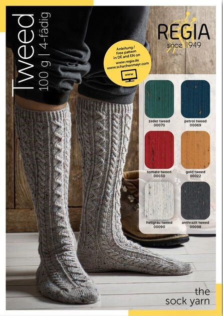 REGIA 4-fädig Uni Tweed 100g