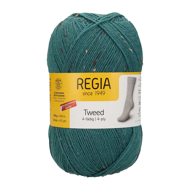 REGIA 4-fädig Uni Tweed 100g